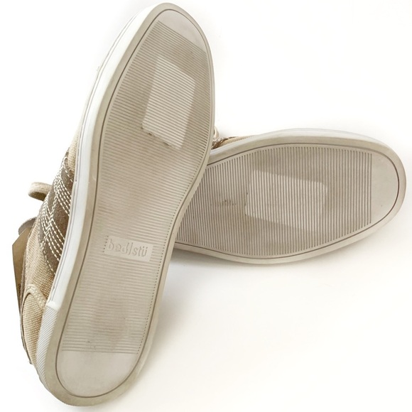 NEW Bed Stu Men's Sz 10 Catfish Modern Suede Sneaker Shoes Tan Garment - Picture 3 of 6